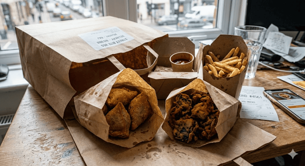 Crispy fried food served in Alfa foil containers for freshness and convenience.