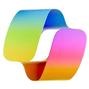 Vibrant multicolor ribbon art representing training and learning.