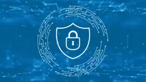 lock surrounded by network