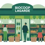 façade magasin biocoop lagarde bio