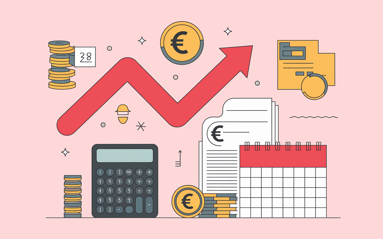 centrale eco economie energie graphique euros