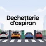 Vue générale de la déchetterie Aspiran avec bennes et entrée