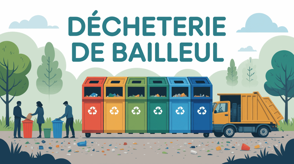 Illustration centre recyclage déchetterie Bailleul