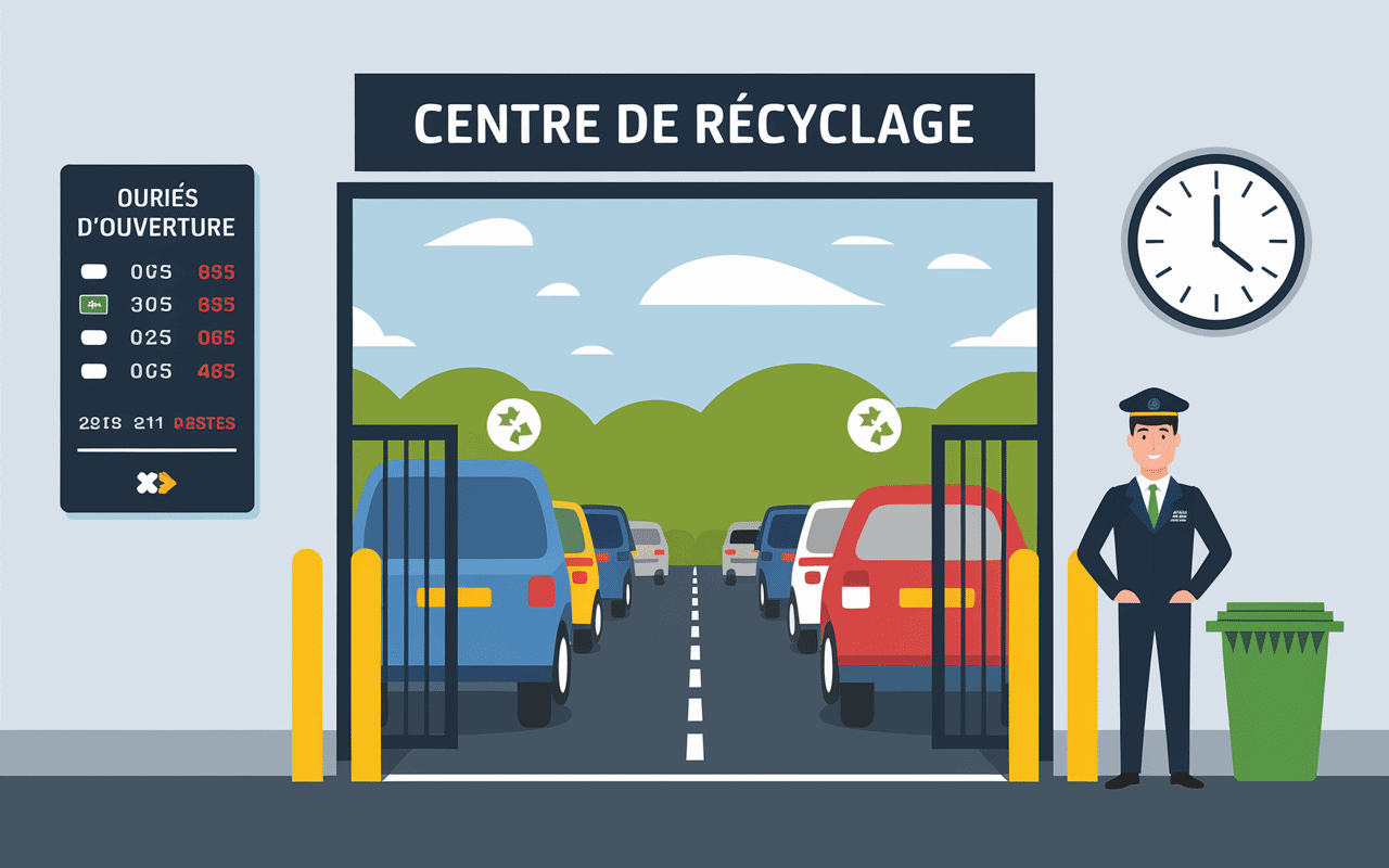 entrée déchetterie Donges horaires accès