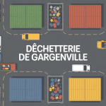 Vue aérienne centre déchetterie Gargenville