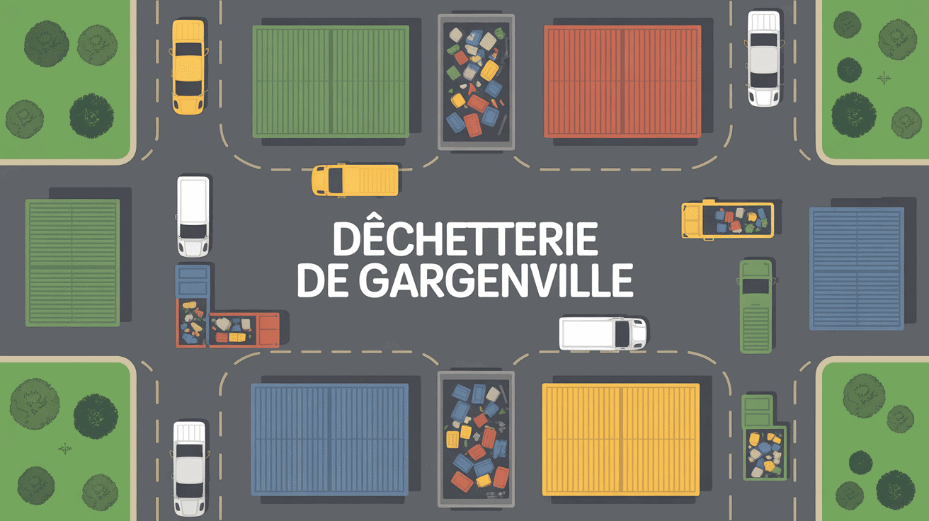 Vue aérienne centre déchetterie Gargenville