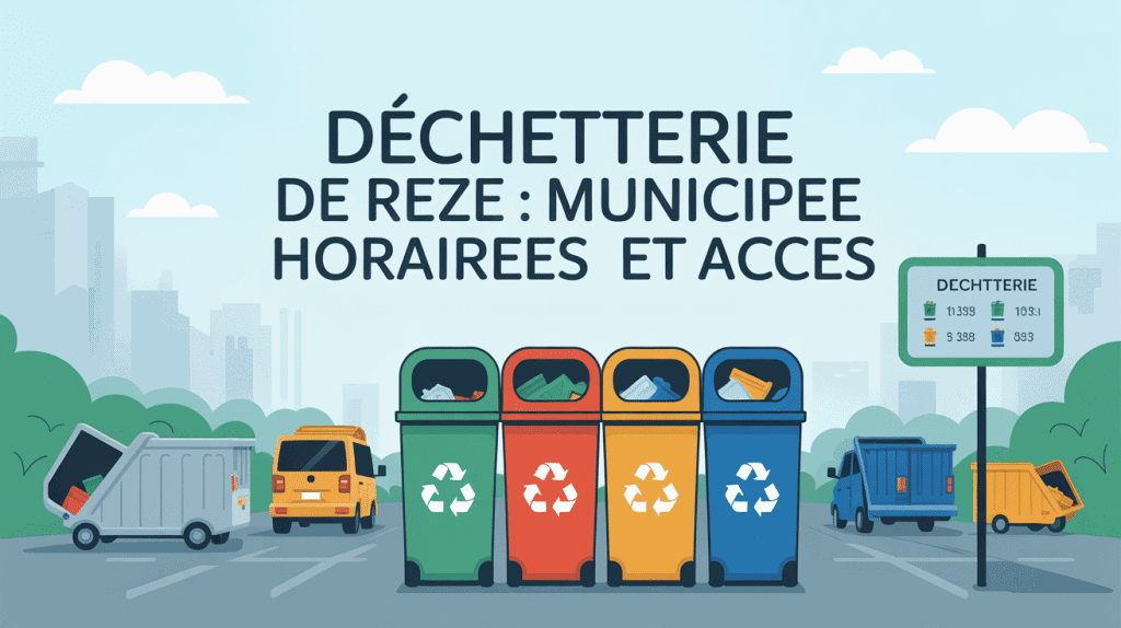 illustration dechetterie reze horaires acces
