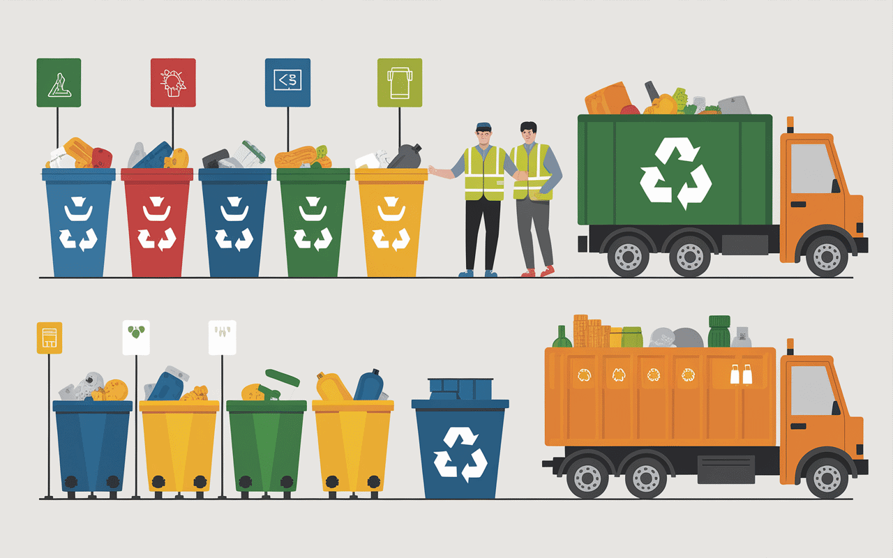 Agents et services en action à la déchetterie Sorigny