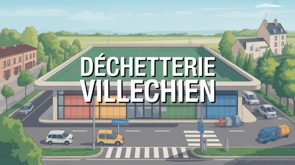 Vue aérienne déchetterie Villechien