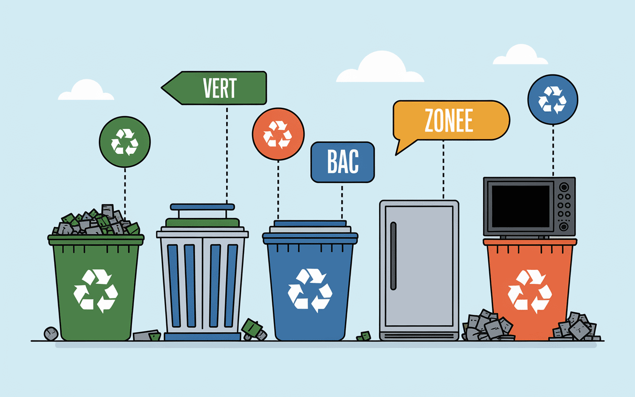 tri déchets acceptés déchetterie wormhout