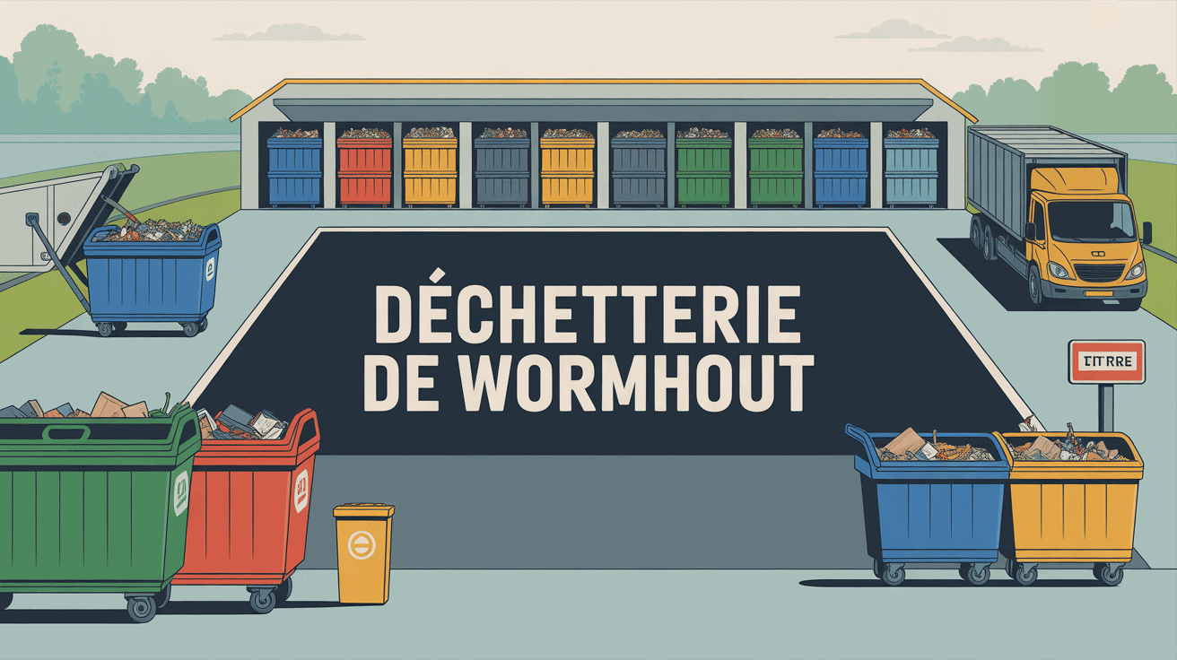 vue aérienne déchetterie wormhout moderne