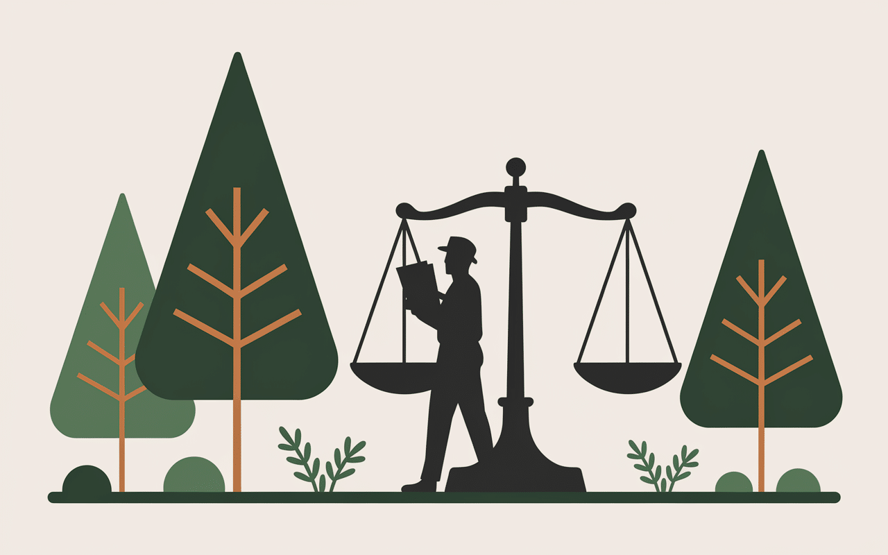 Image gestion juridique différence entre bois et forêt