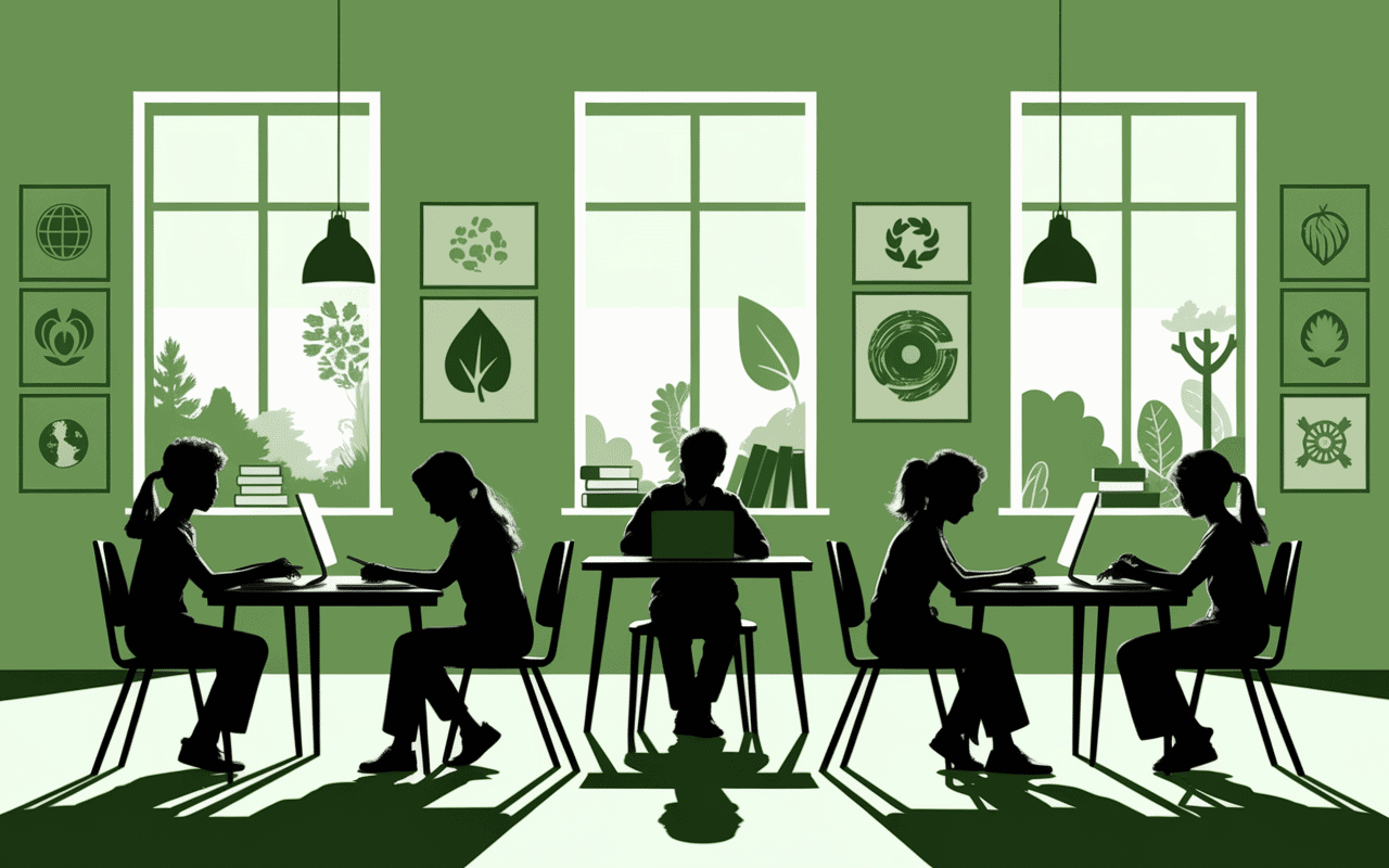 Groupe ecogest salle classe écologique