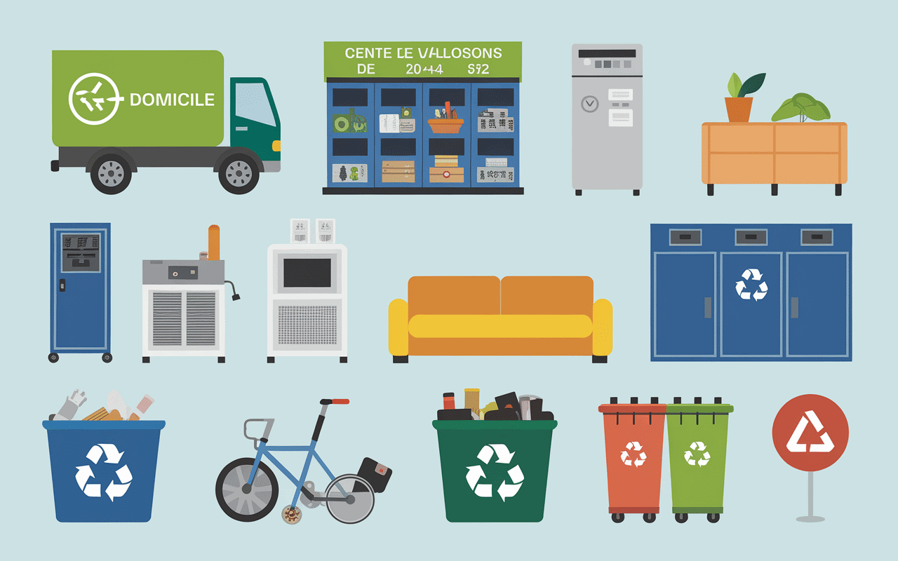 Solutions gestion déchets encombrants déchèterie Romans