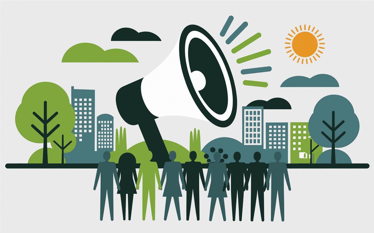 Visuel impact slogan ecologie message public