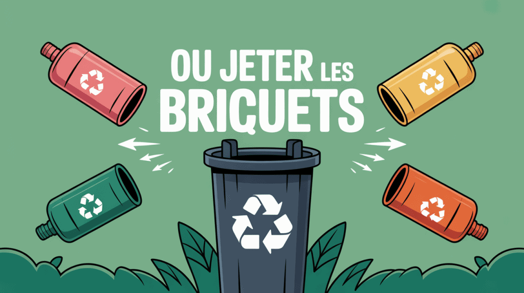 ou jeter les briquets illustration déchets tri