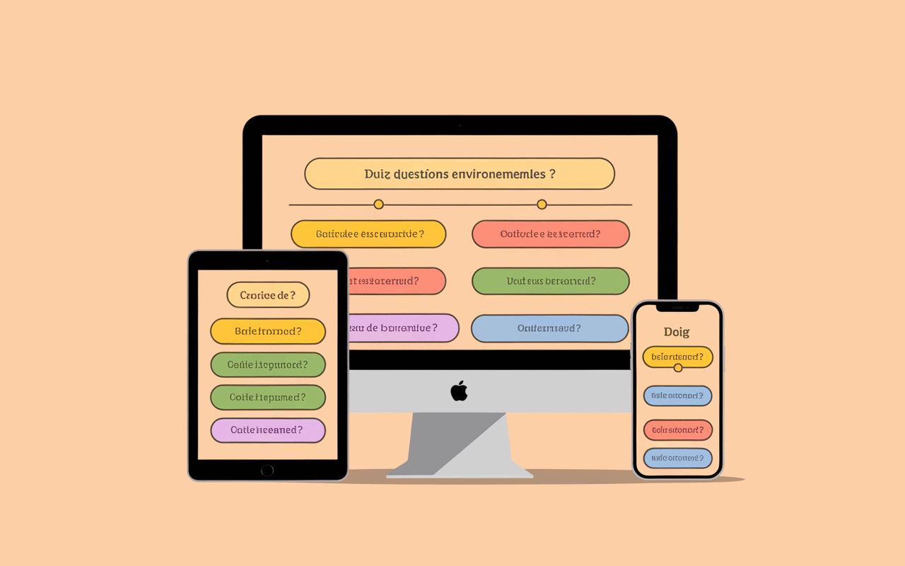 quiz de la journée de la terre google interface responsive tous supports
