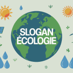 Illustration slogan ecologie Terre et écologie