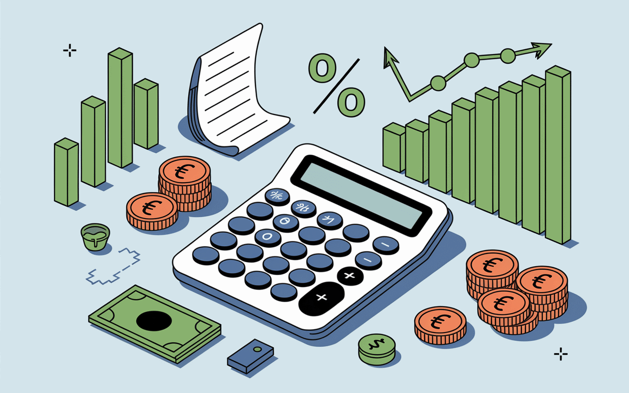 calculatrice graphique pièces euros taxes récupération eau de pluie