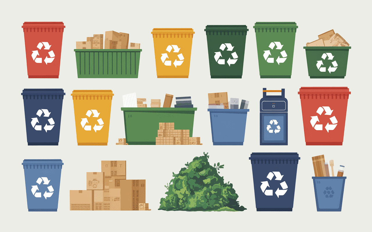 Tri containers déchets déchetterie Orvault