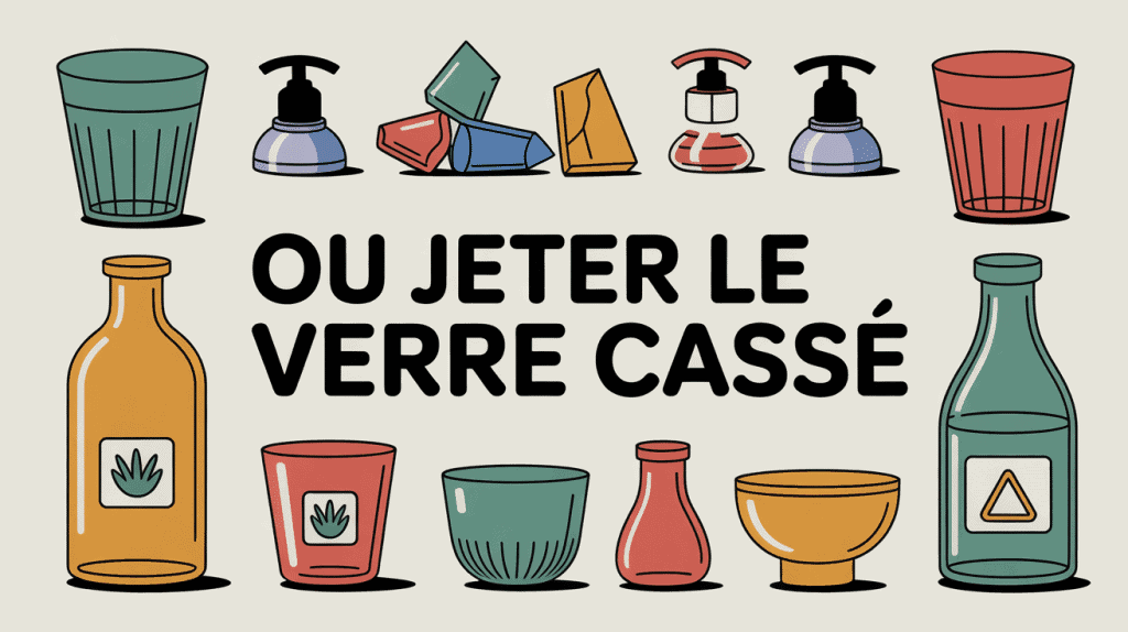 verre cassé quelle poubelle avec tri sélectif