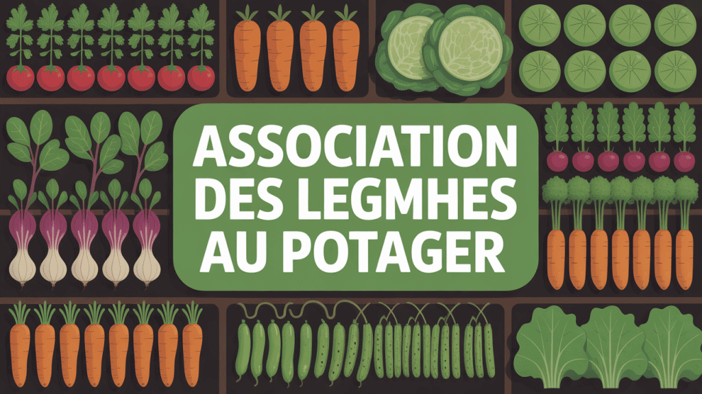 vue aérienne potager avec légumes rangés association légumes potager pdf