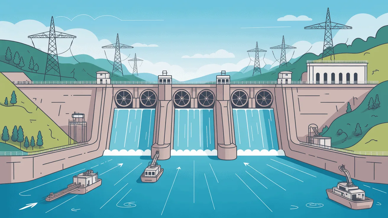 schéma technique barrage des trois gorges