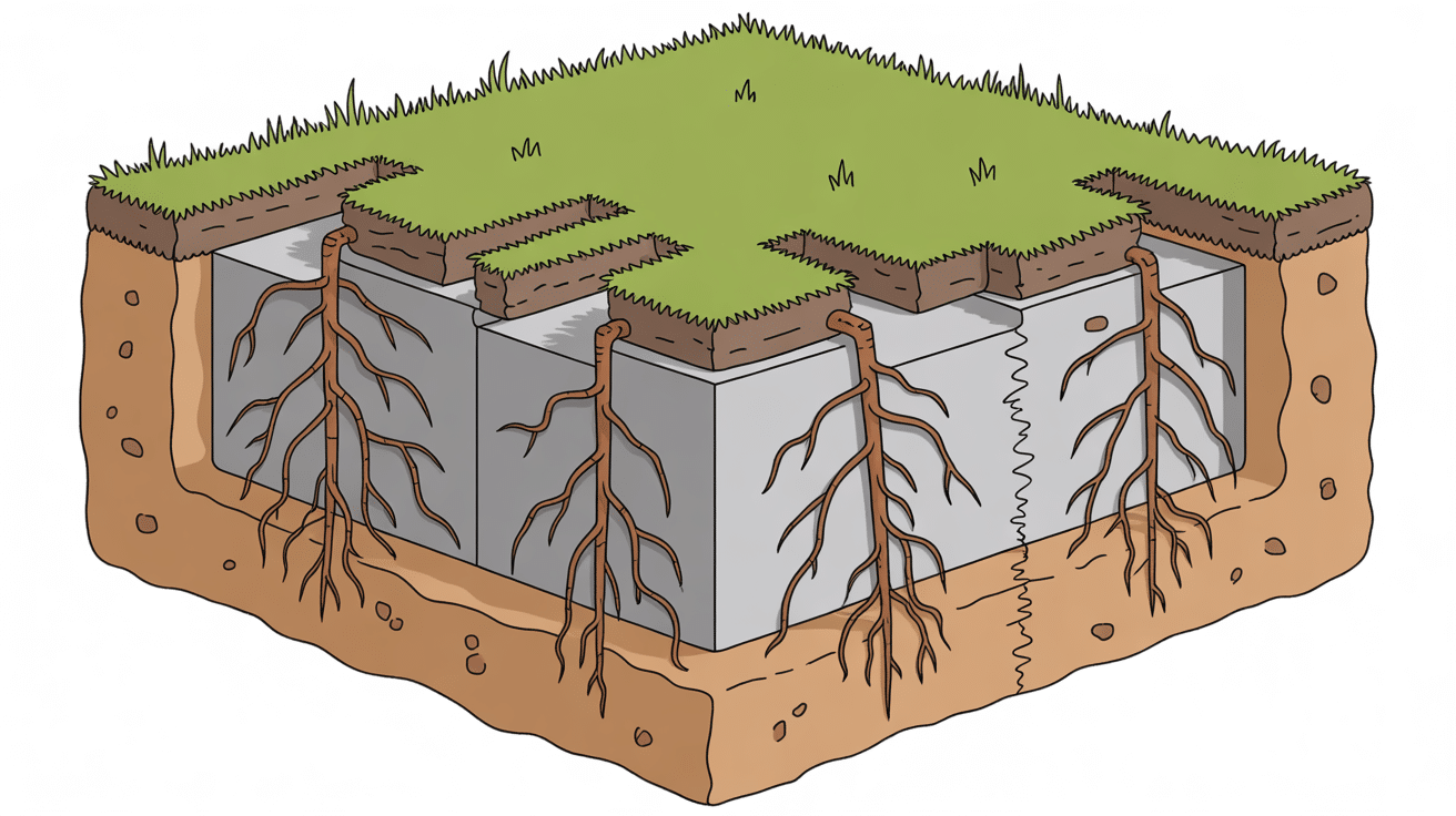 degat bambou maison fondation fissuree rhizome