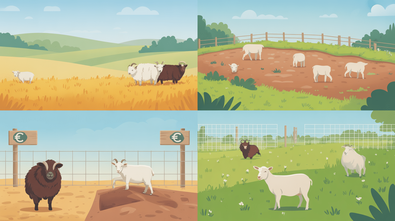 éco-pâturage tarif prairie pente moutons chèvres