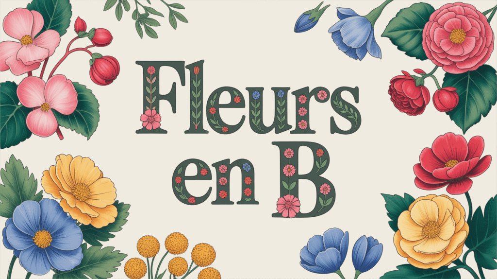 fleur en b begonia bleuet bouton d or bourrache sur fond naturel
