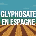 Glyphosate Espagne tracteur dans champs de céréales