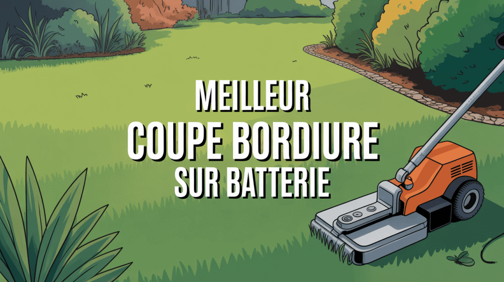 Meilleur coupe bordure sur batterie moderne dans jardin entretenu