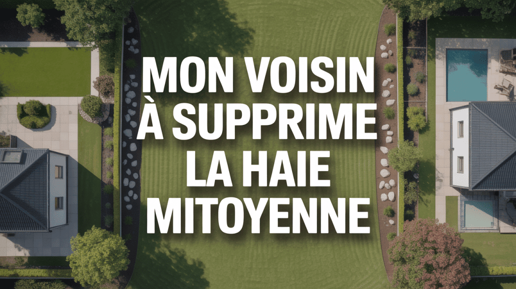 Mon voisin a enlevé la haie mitoyenne séparation jardin