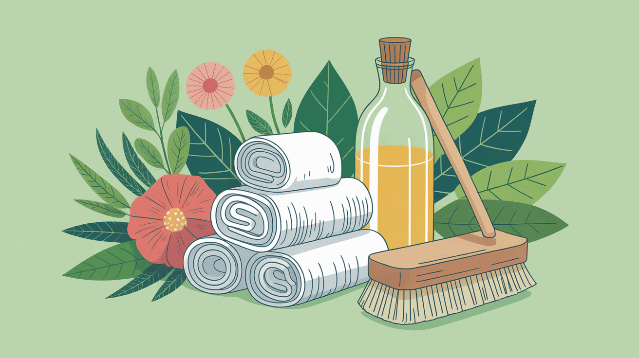 Nettoyer cailloux blancs javel avec bicarbonate et vinaigre, jardin vert