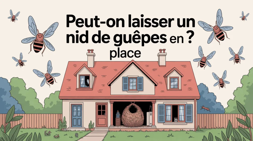 peut-on laisser un nid de guêpes visible maison