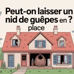 peut-on laisser un nid de guêpes visible maison