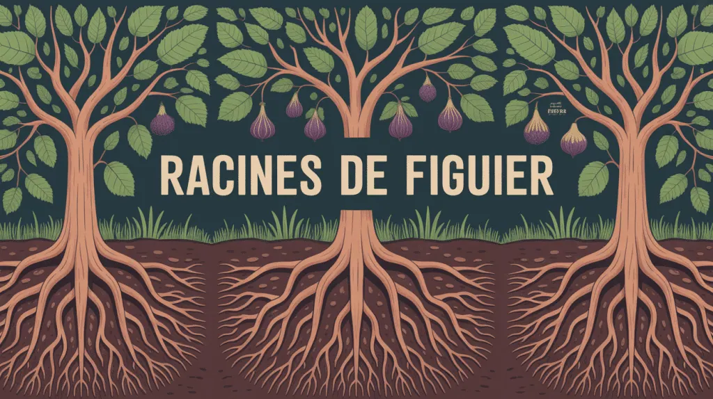 illustration racine figuier sous terre