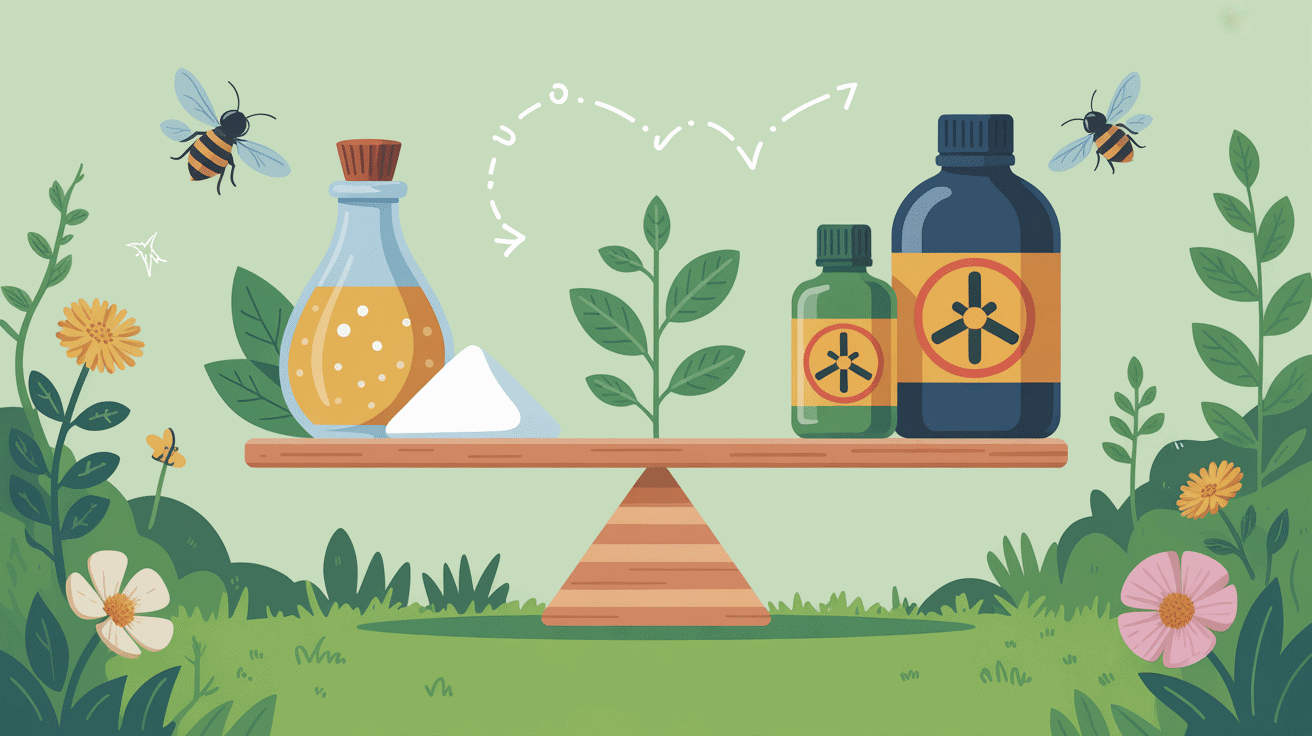 comparatif écologique recette désherbant naturel bicarbonate et vinaigre