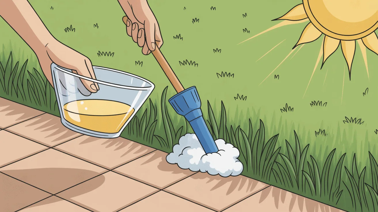 préparation et application recette désherbant naturel bicarbonate et vinaigre