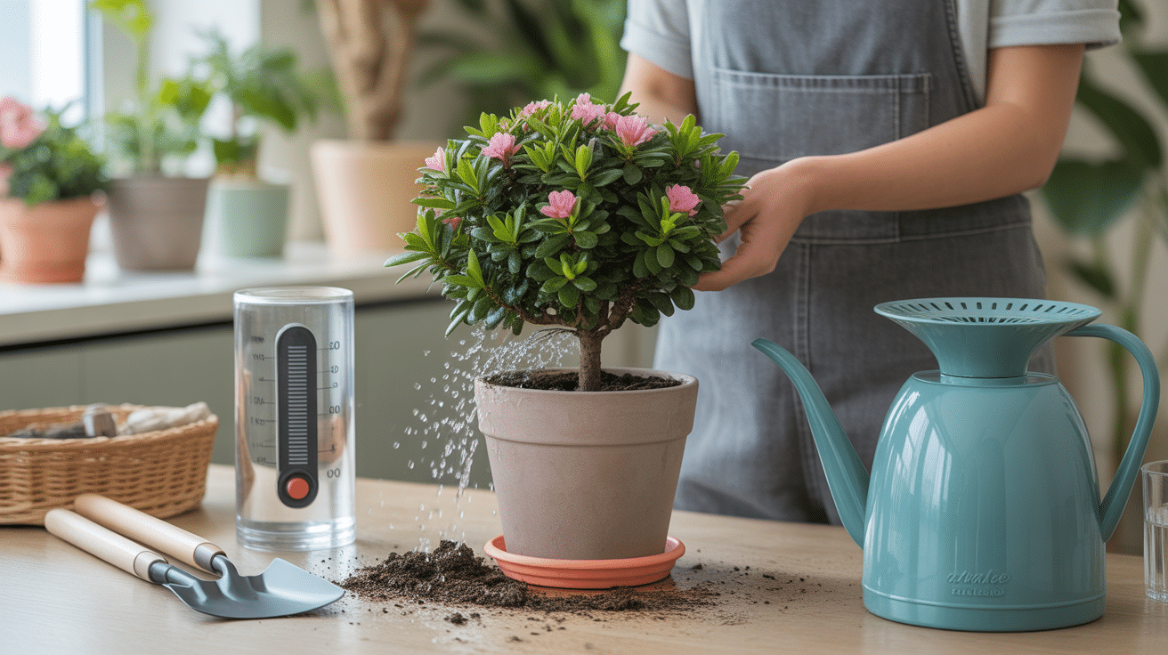 rhodo simsii arrosage rempotage entretien