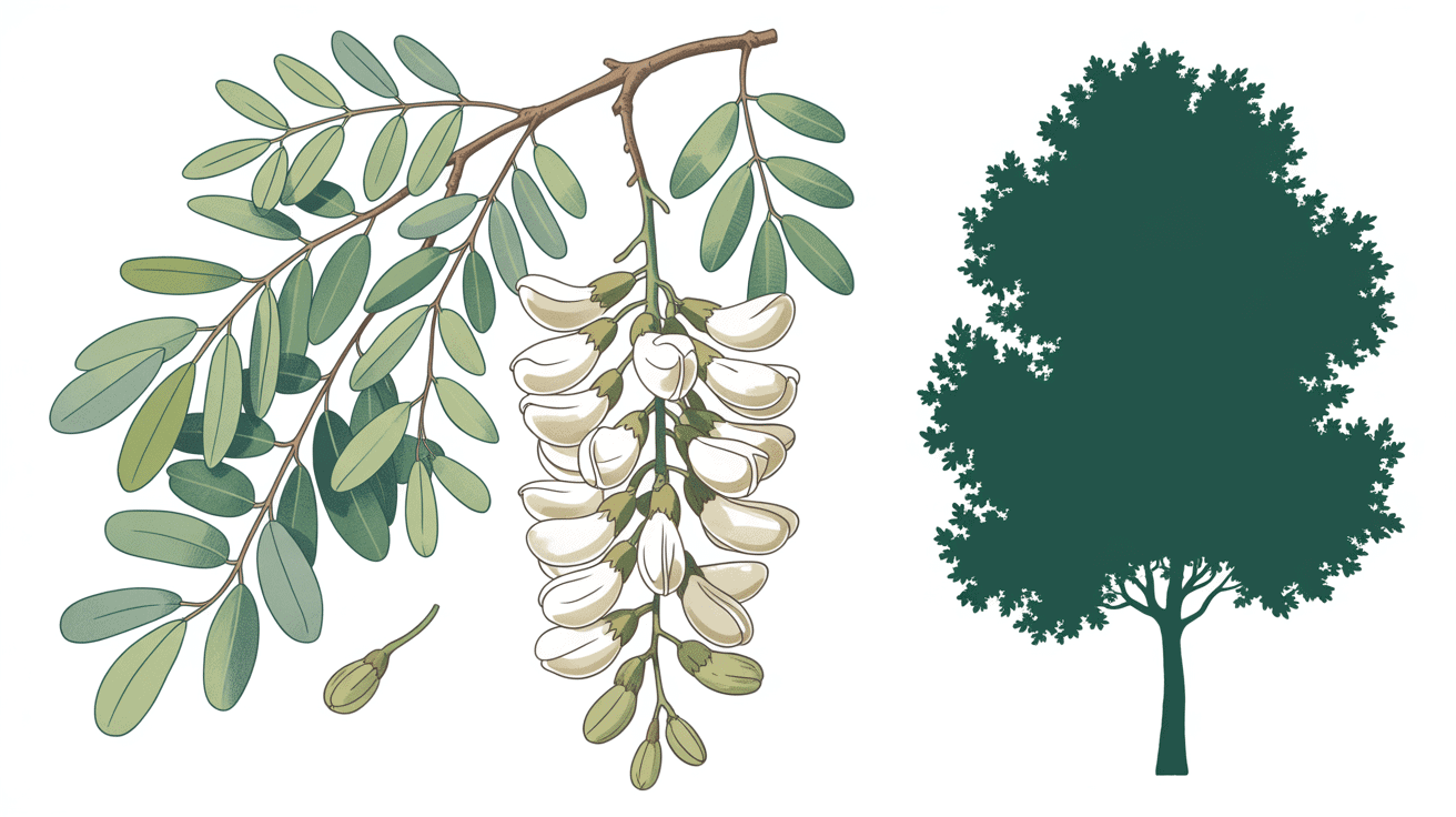 Caractéristiques sophora pleureur port feuilles fleurs