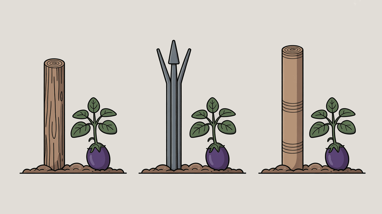 Comparatif tuteur aubergines