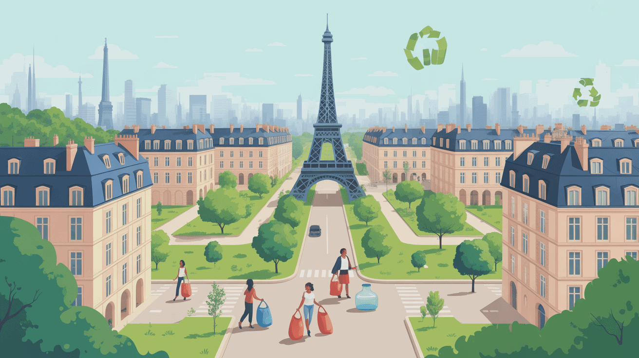 zero waste france ville batiments sacs reutilisables