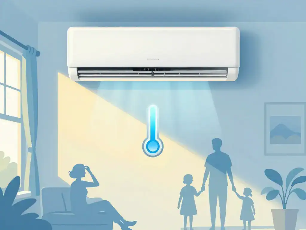 a combien mettre la clim intérieur frais personnes détendues