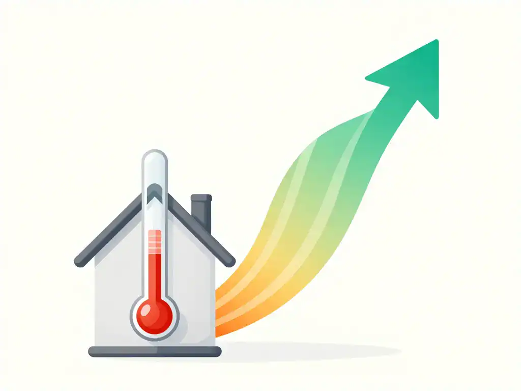 visuel a combien mettre le chauffage influence sur consommation