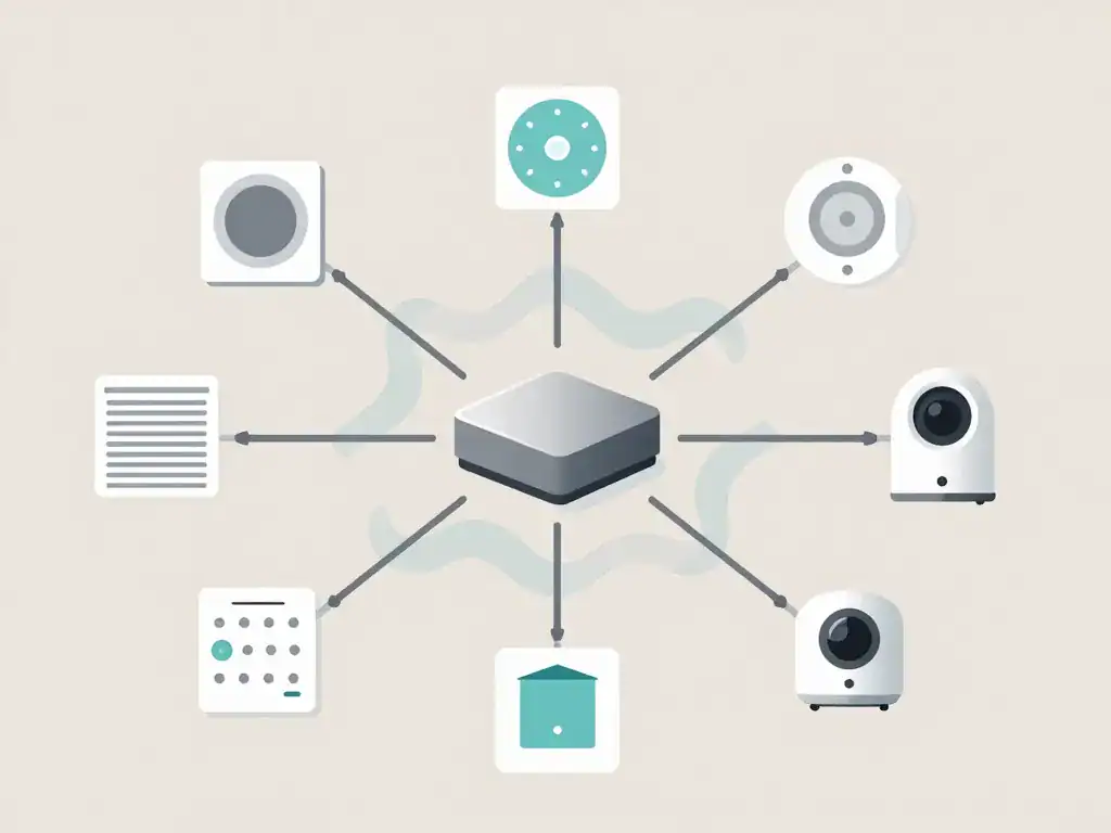 c'est quoi la domotique schéma système connecté maison intelligent