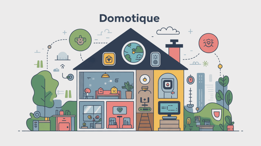 c'est quoi la domotique image univers maison connectée