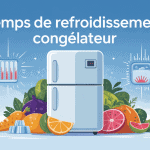 Schéma explicatif en combien de temps un congelateur atteint sa température idéale
