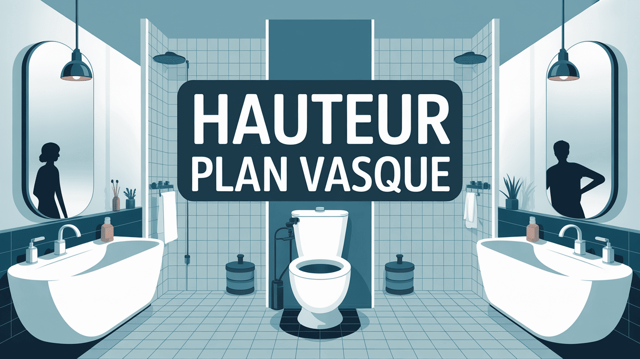 illustration hauteur plan vasque salle de bain