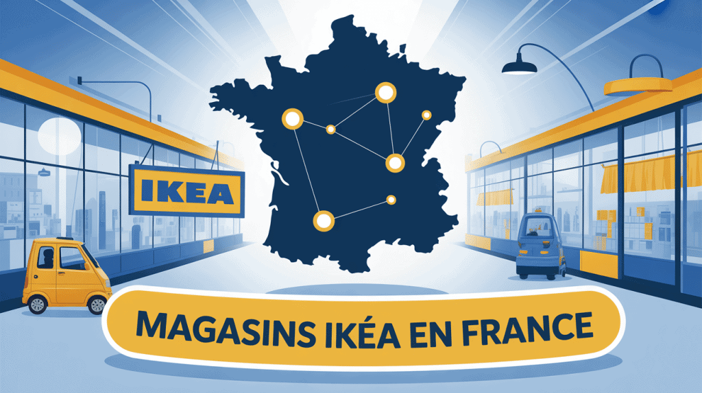 Carte France avec localisation ikea liste magasin